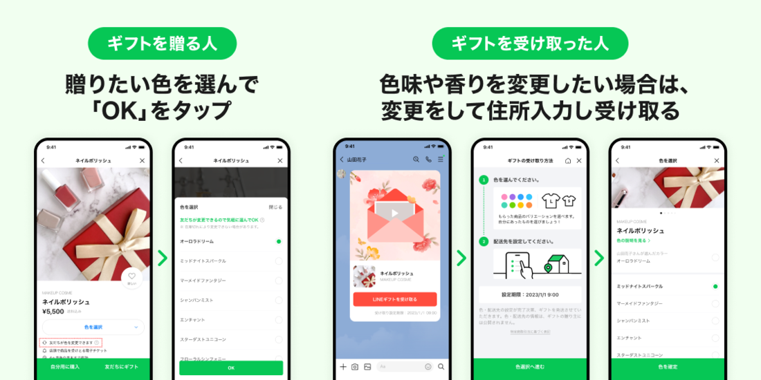 LINEギフト　新機能