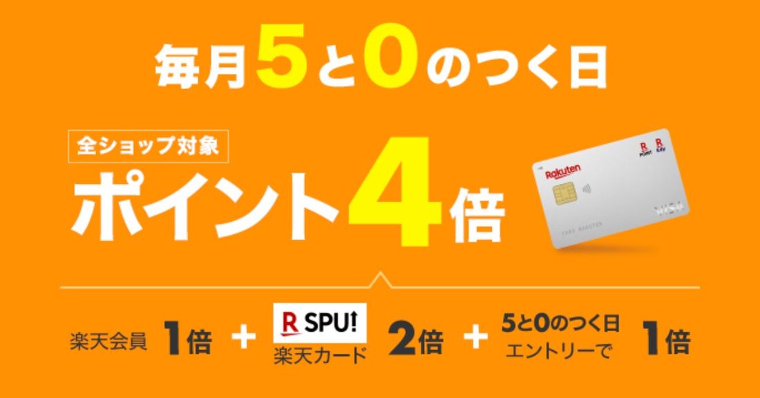 5と0のつく日に買い物する