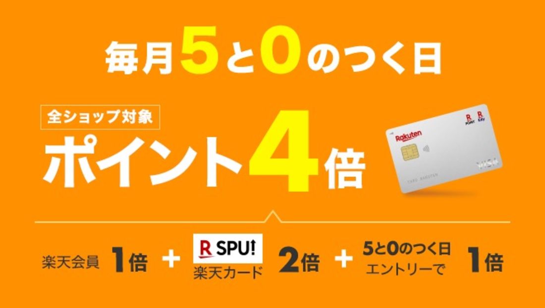 【お買い物マラソン】5と0のつくとの重複日