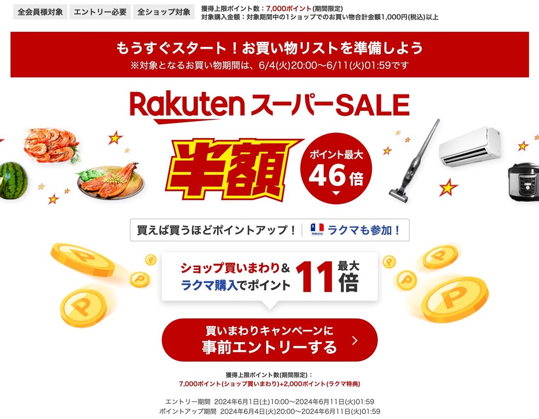 楽天市場「5と0のつく日」を徹底攻略──エントリー方法・ポイントアップ・注意点など | アプリオ