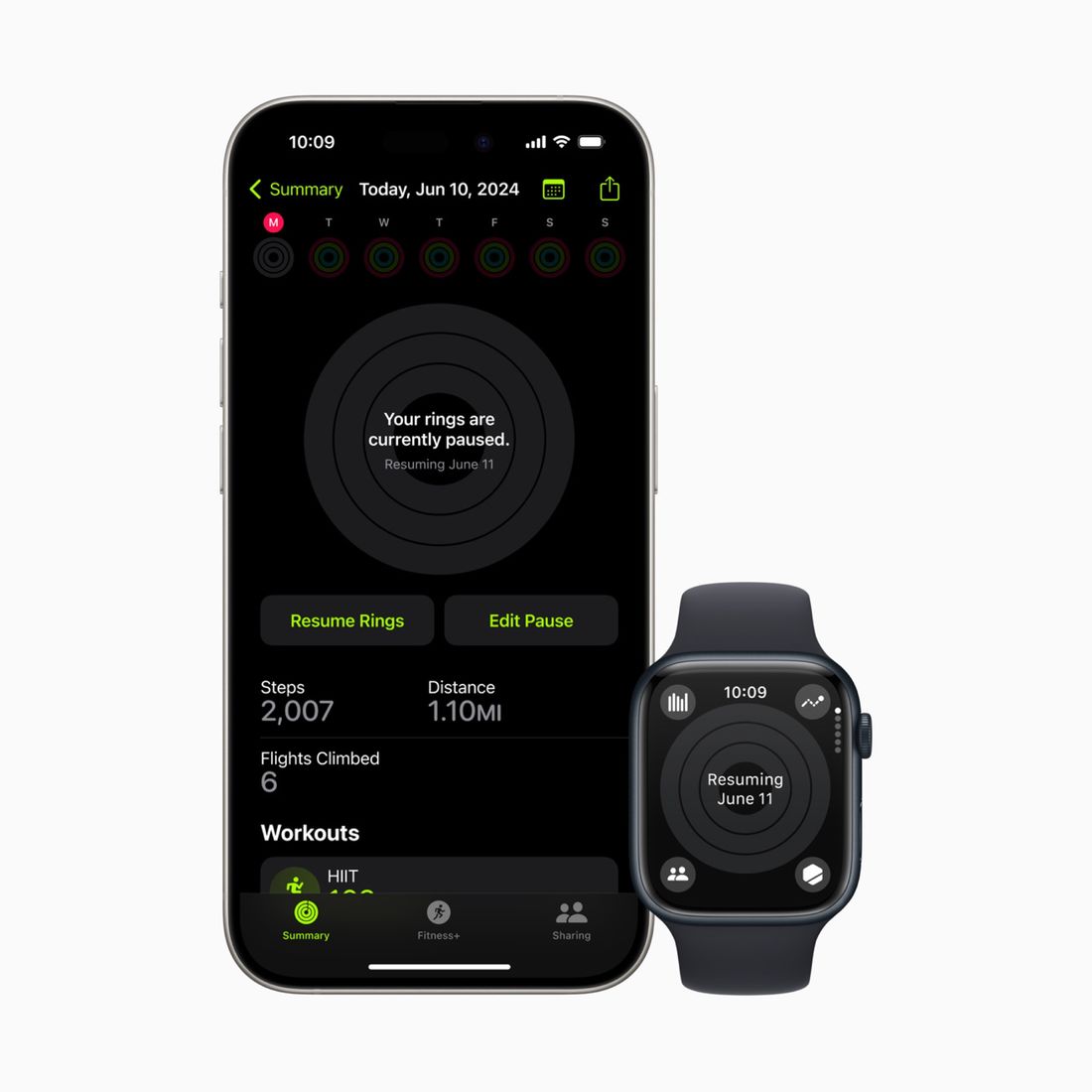 watchOS 11のアクティビティリング