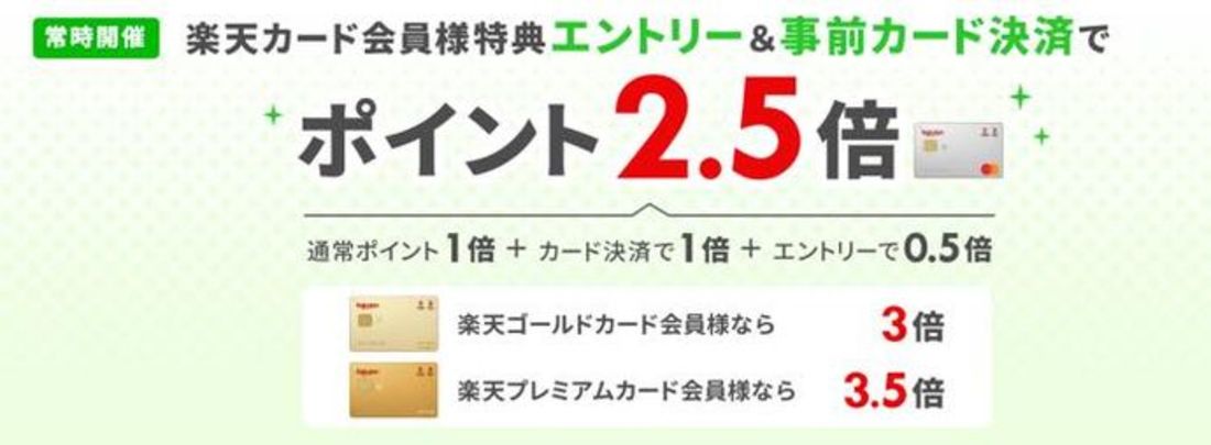 楽天トラベル　ポイント2.5倍