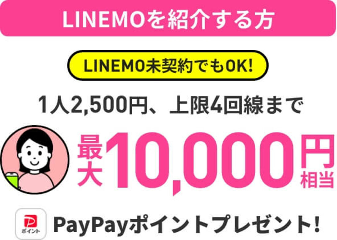 LINEMO　紹介キャンペーン