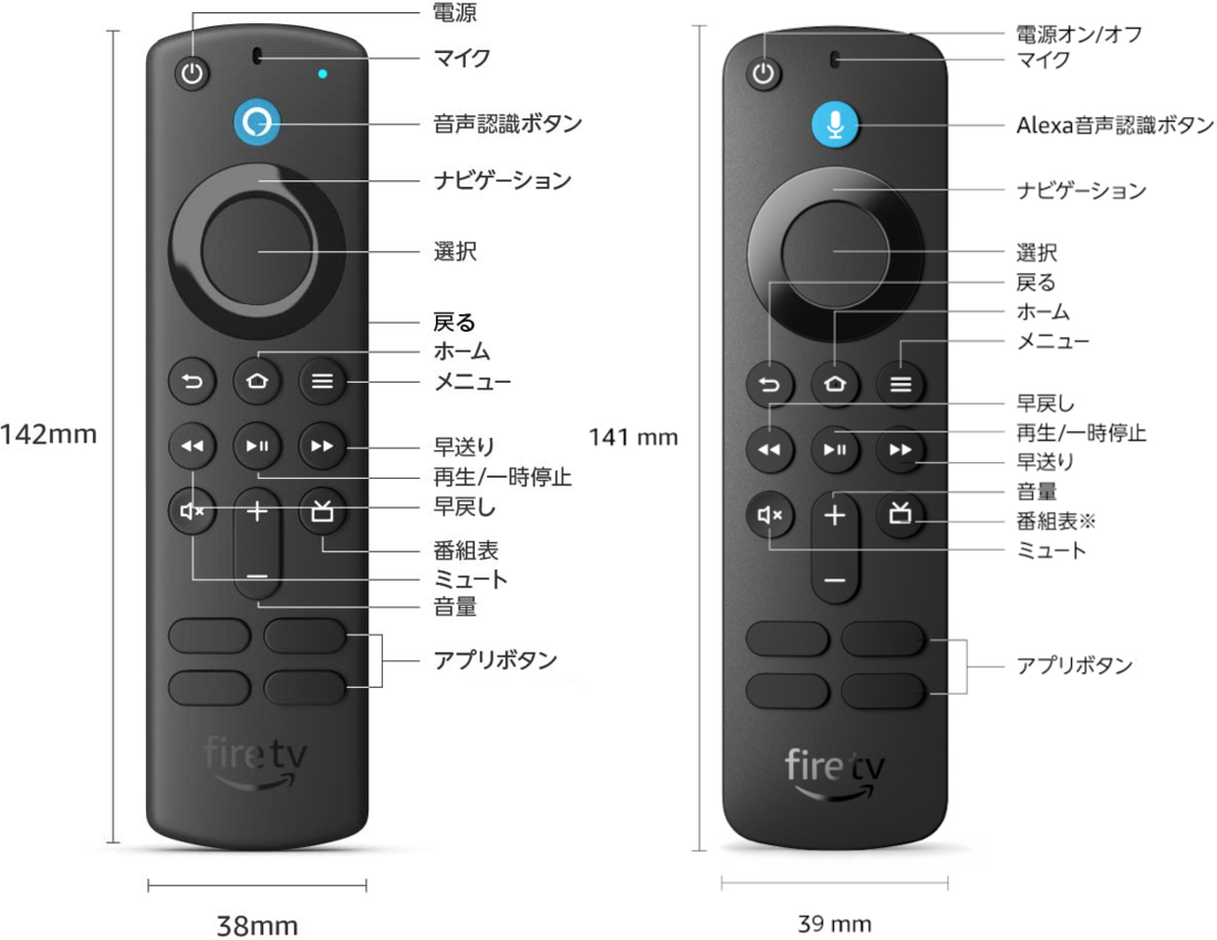 Fire TV 邪魔くさい Stick Alexa対応音声認識リモコン付属