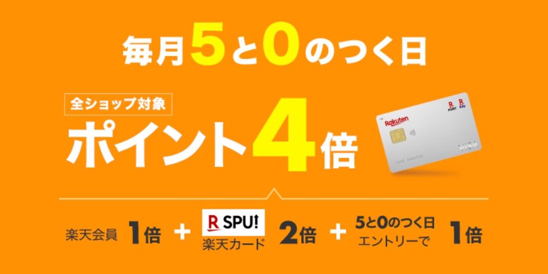 楽天市場「5と0のつく日」