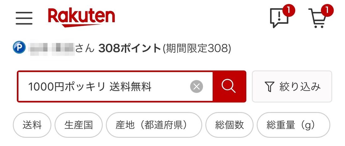 1000円ポッキリ商品