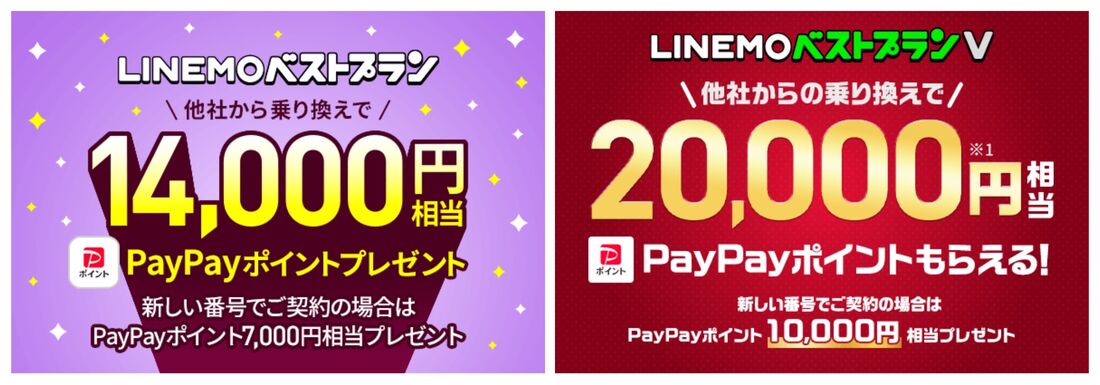 LINEMO PayPayポイントプレゼントキャンペーン