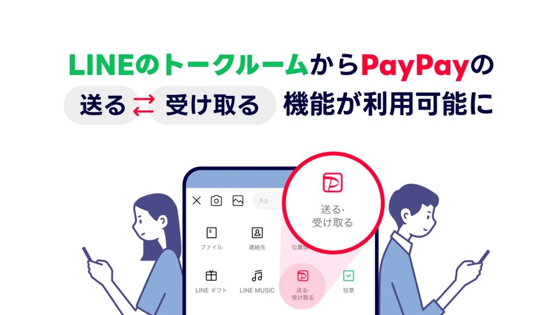 LINE PayPay残高を送る・受け取る