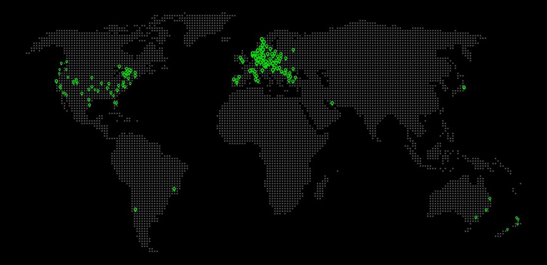 2024年12月現在、世界32か国280都市以上でサービスを展開。アメリカのサンフランシスコに本社がある