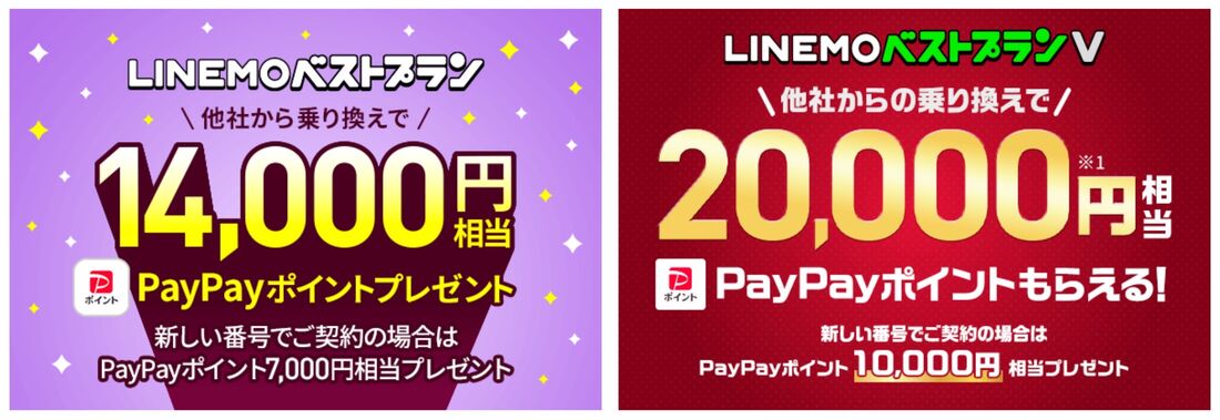 LINEMO PayPayポイントプレゼントキャンペーン