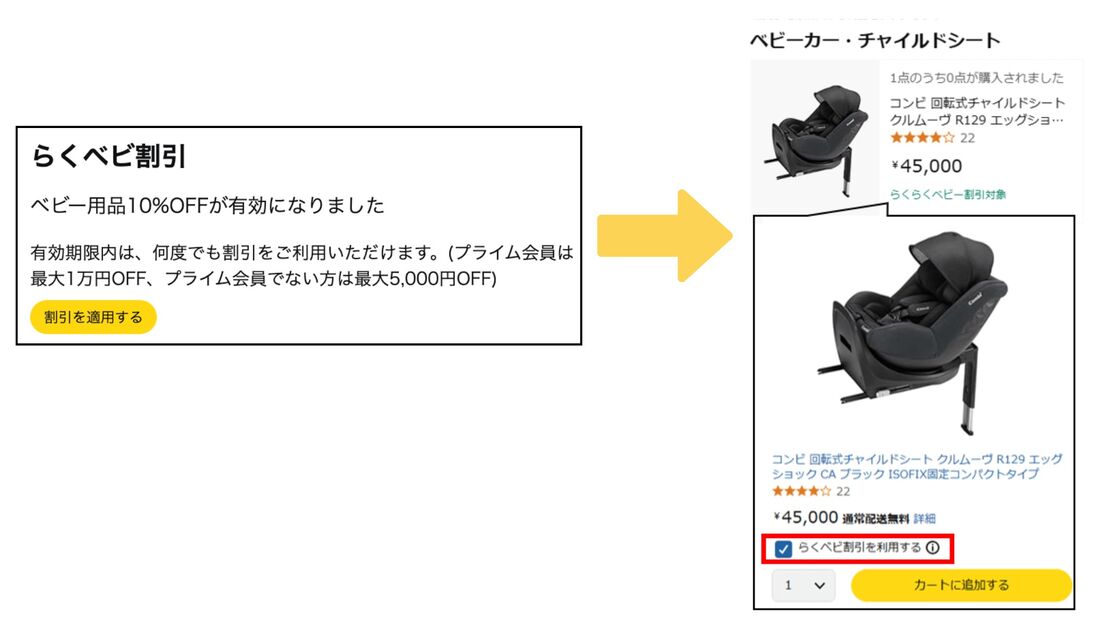 らくベビ割引