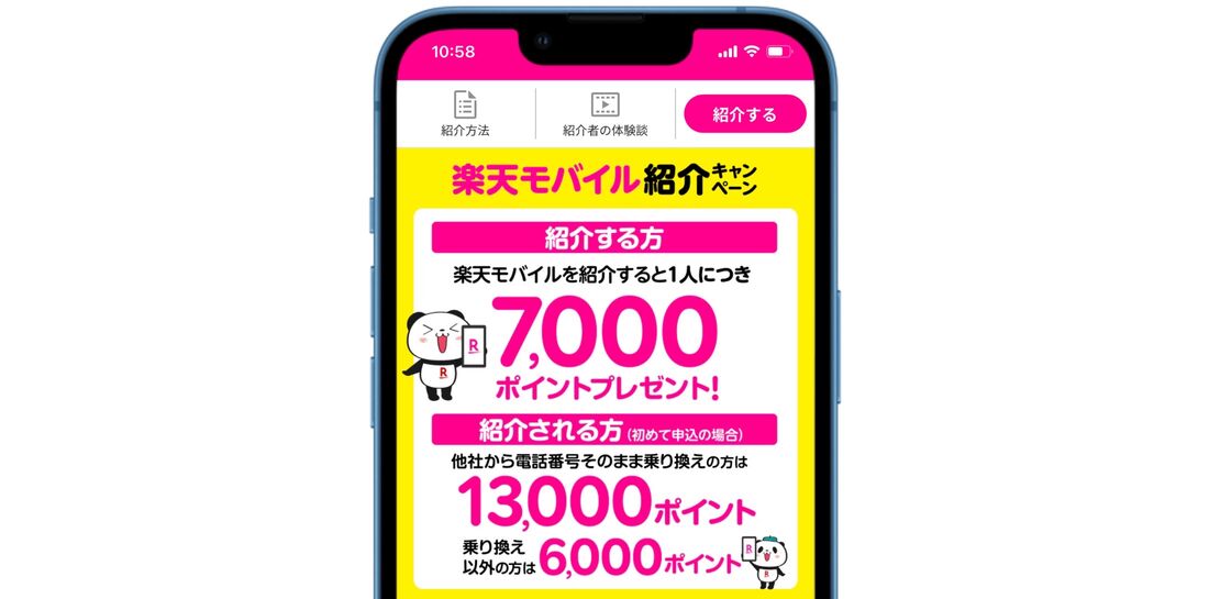楽天モバイル 紹介キャンペーン