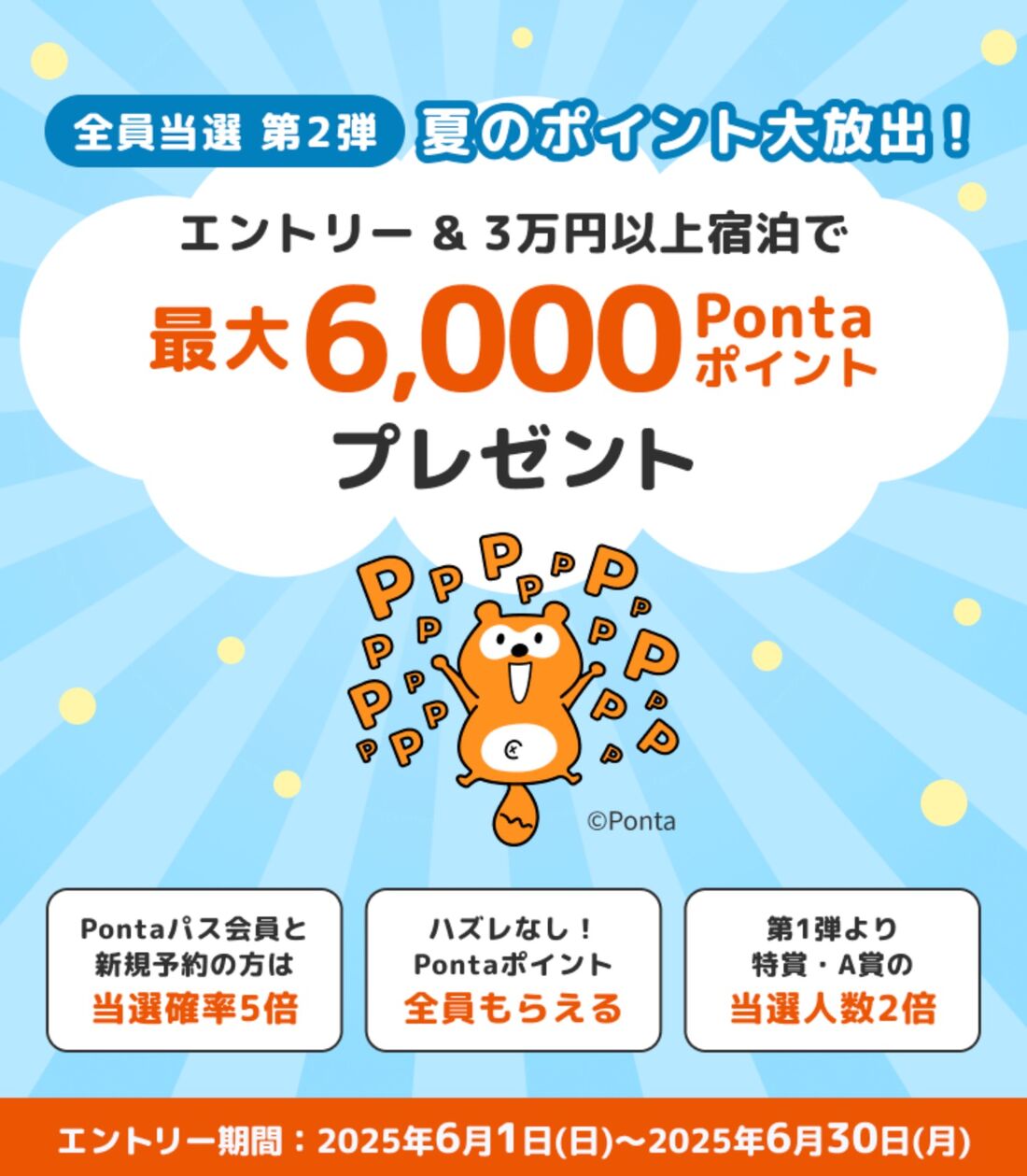 6000ポイントプレゼントキャンペーン