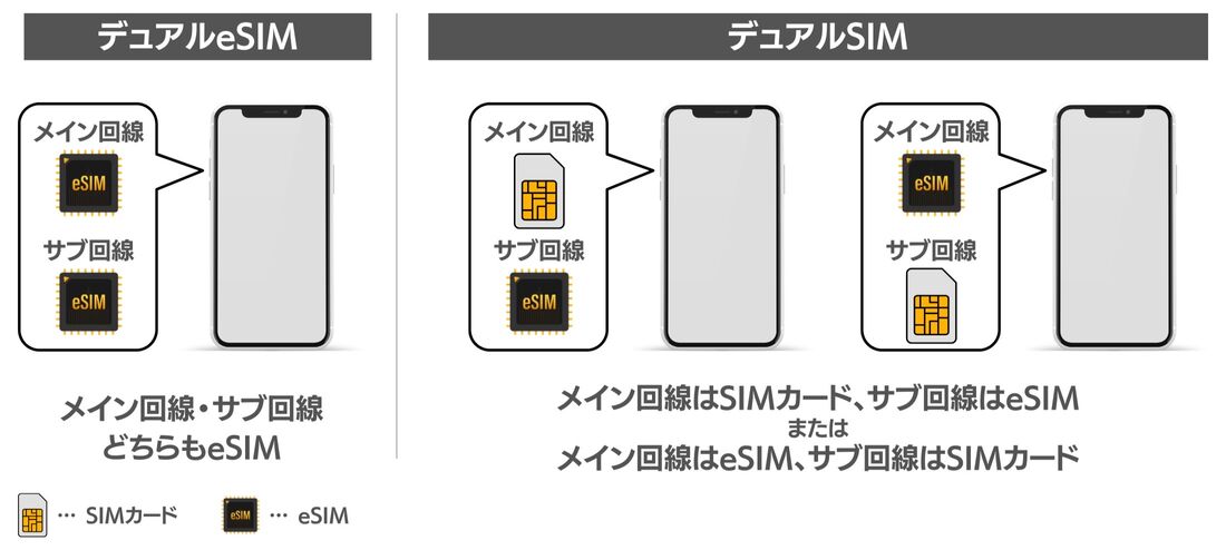 楽天モバイル デュアルSIM