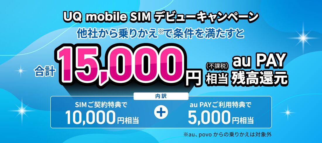 UQモバイル SIMデビューキャンペーン