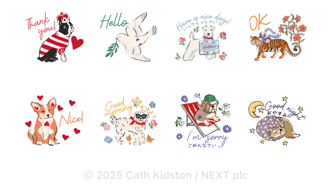 Cath Kidston 英語スタンプ