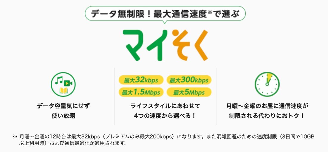 通話かけ放題オプションが安いスマホ回線 mineo