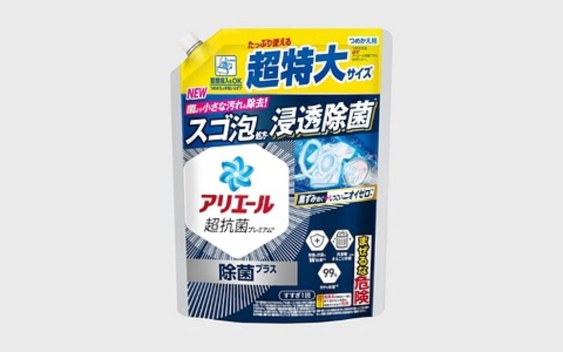 アリエールジェル除菌プラス つめかえ 超特大サイズ