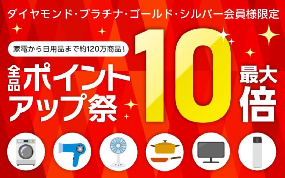 全品ポイントアップ祭