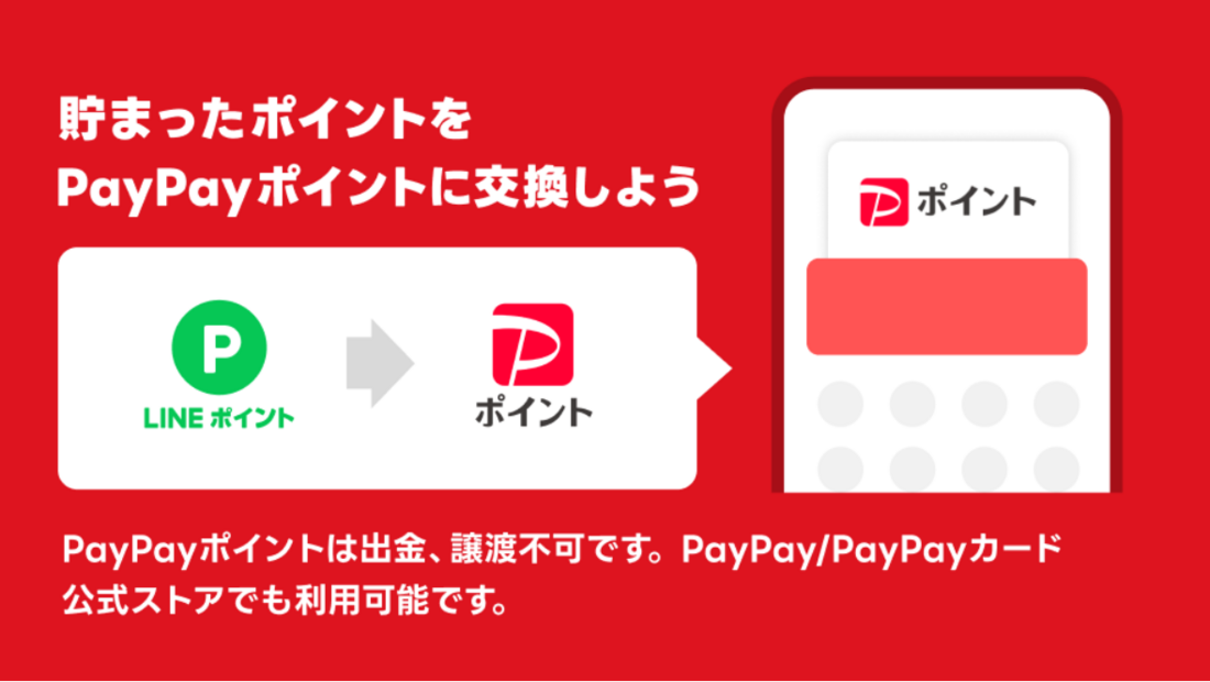 LINEポイントはPayPayポイントに交換できる