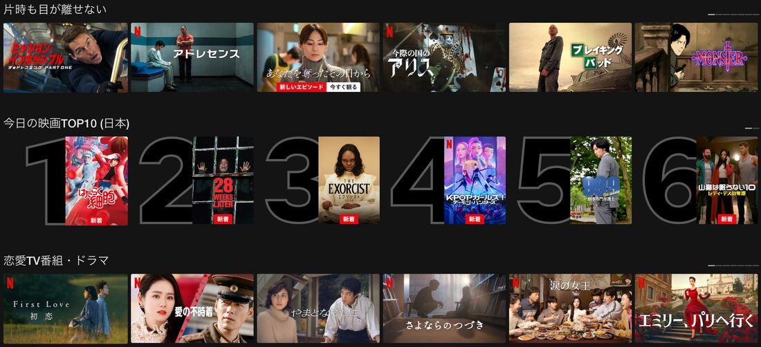 Netflix 見放題
