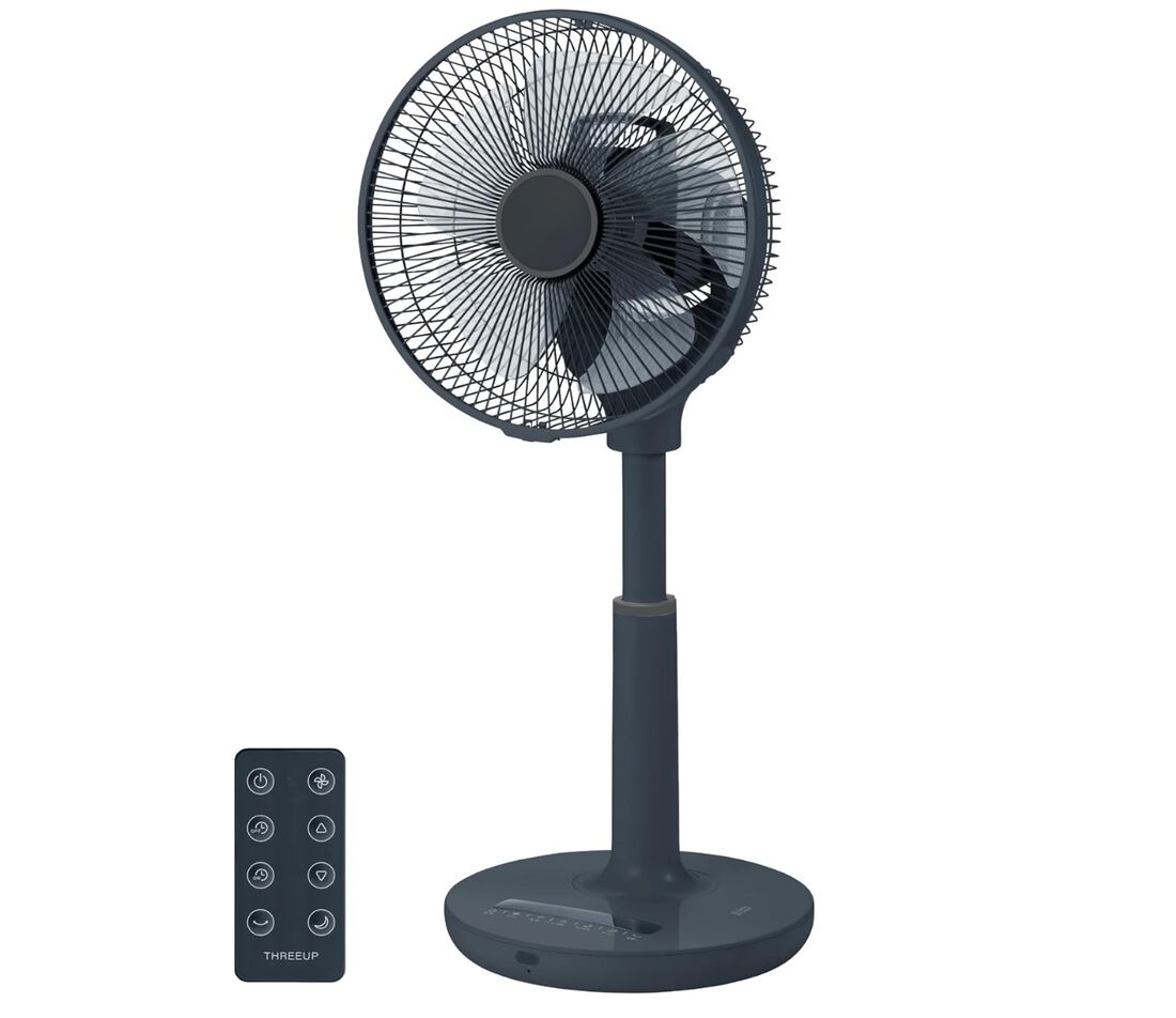 【Amazon.co.jp限定】スリーアップ 音声操作 DCリビングファン ダークグレー LF-AZ0723DG
