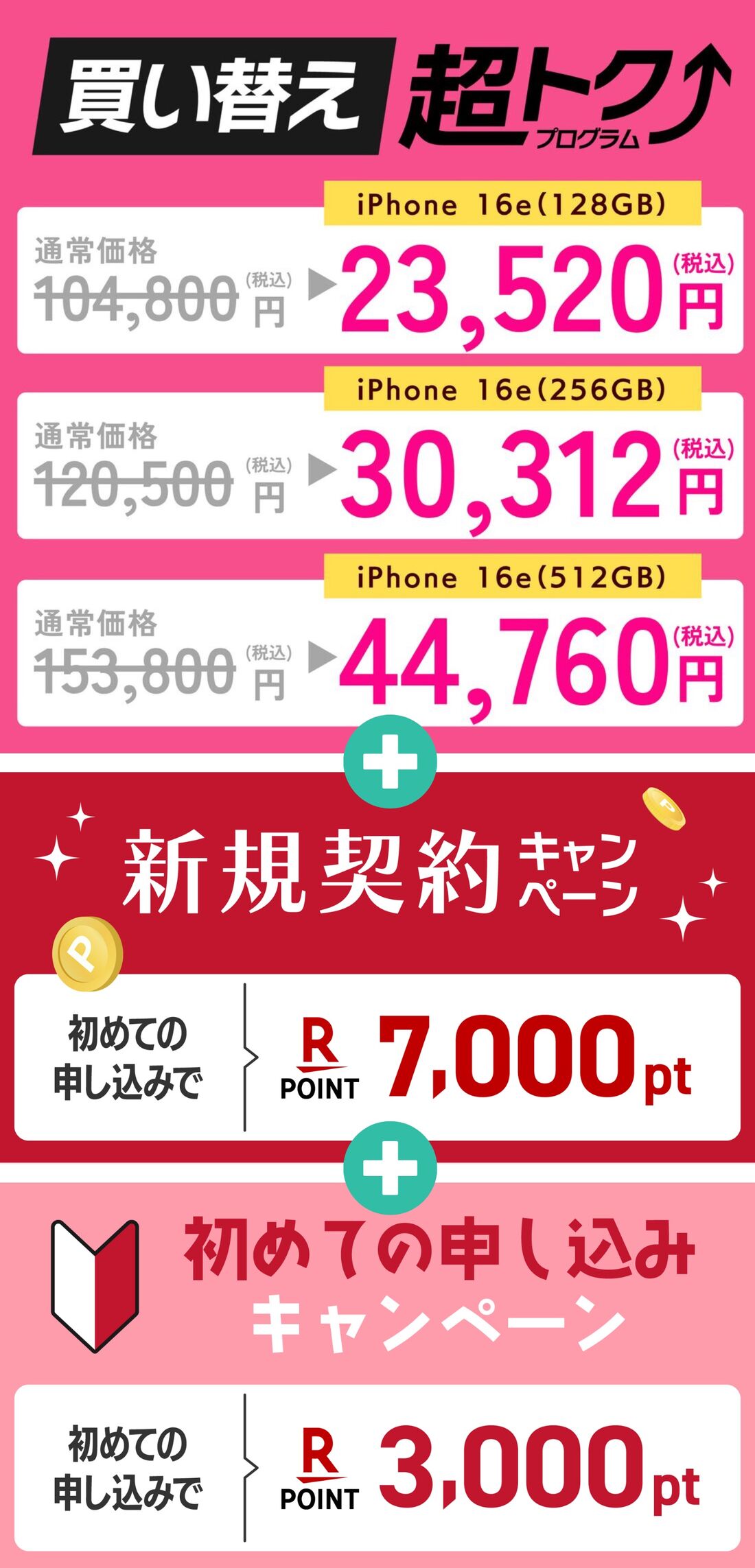 買い替え超トク　新規契約