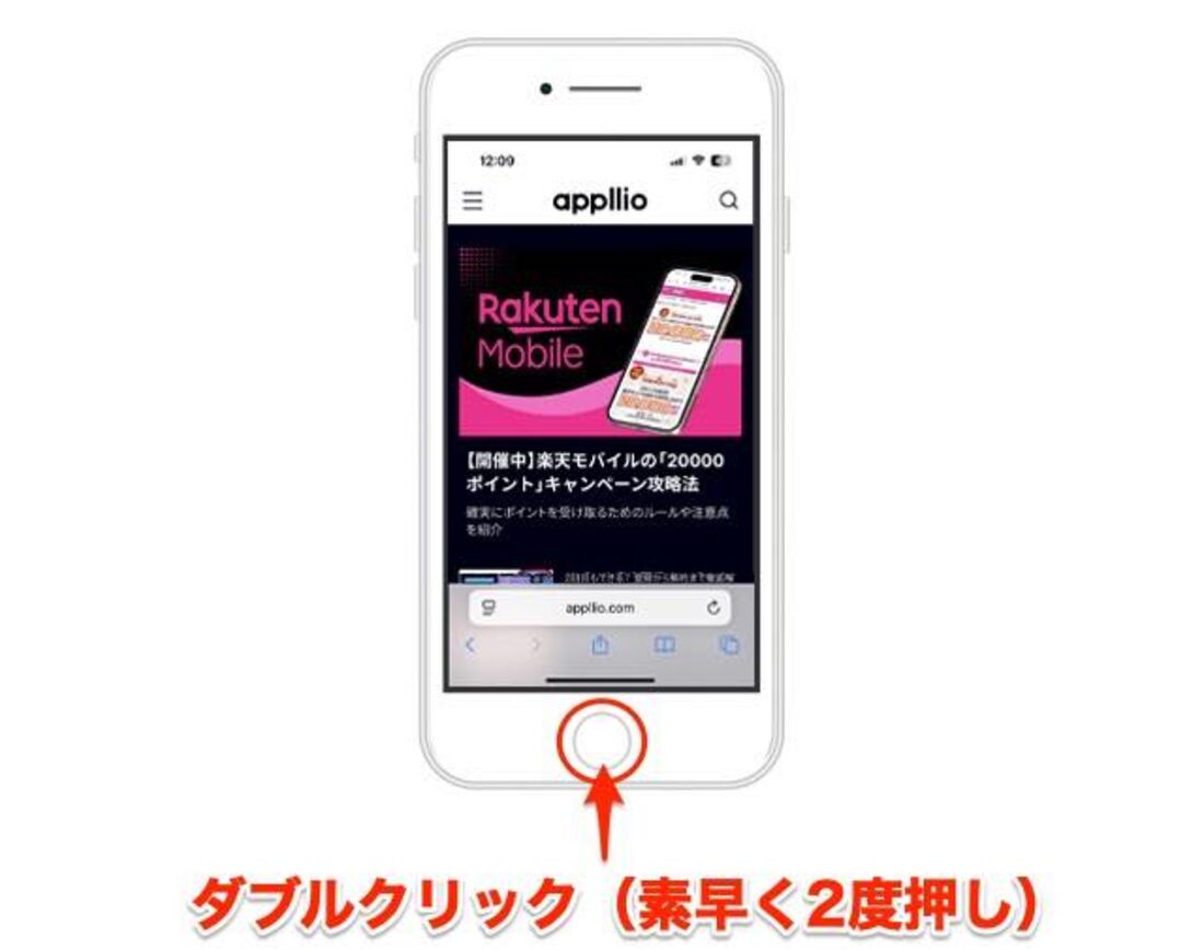 マルチタスク画面を表示する
