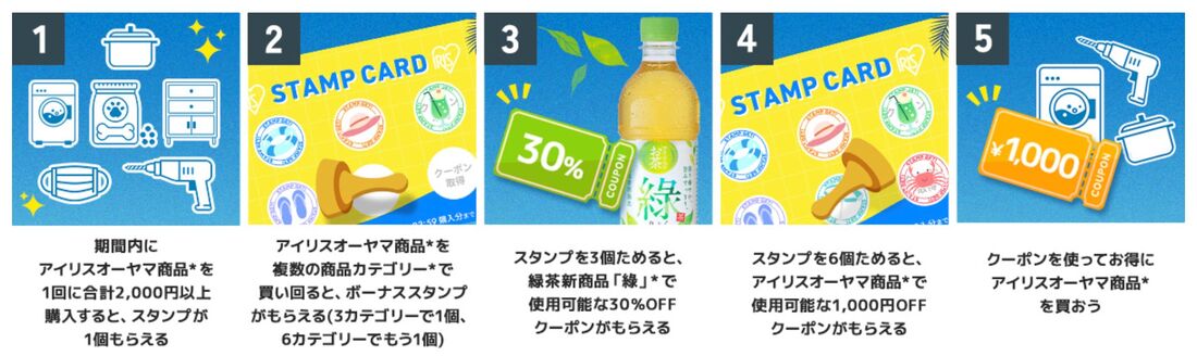 アイリスオーヤマ スタンプカード