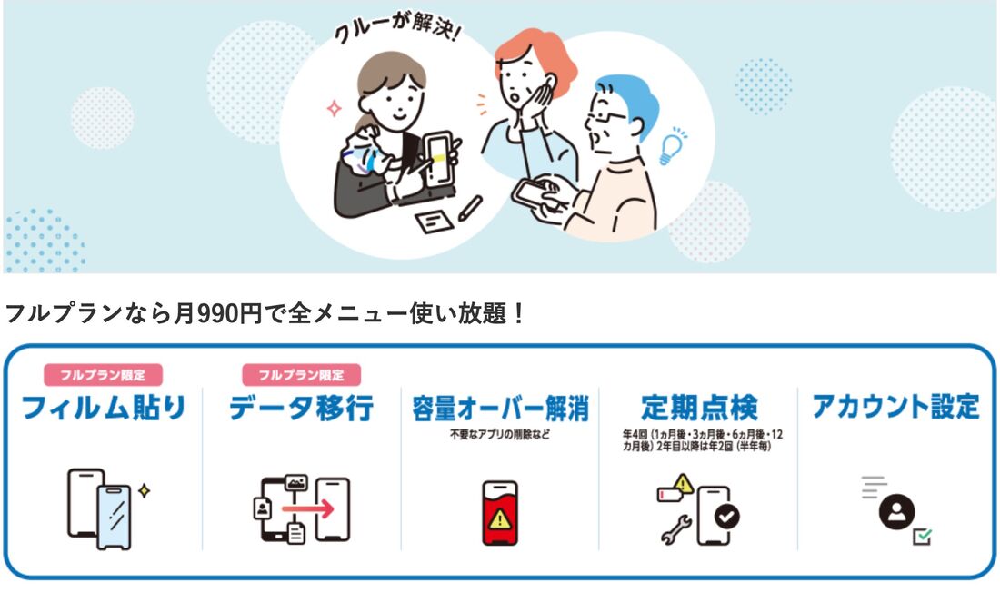 店頭スマホサポート定額