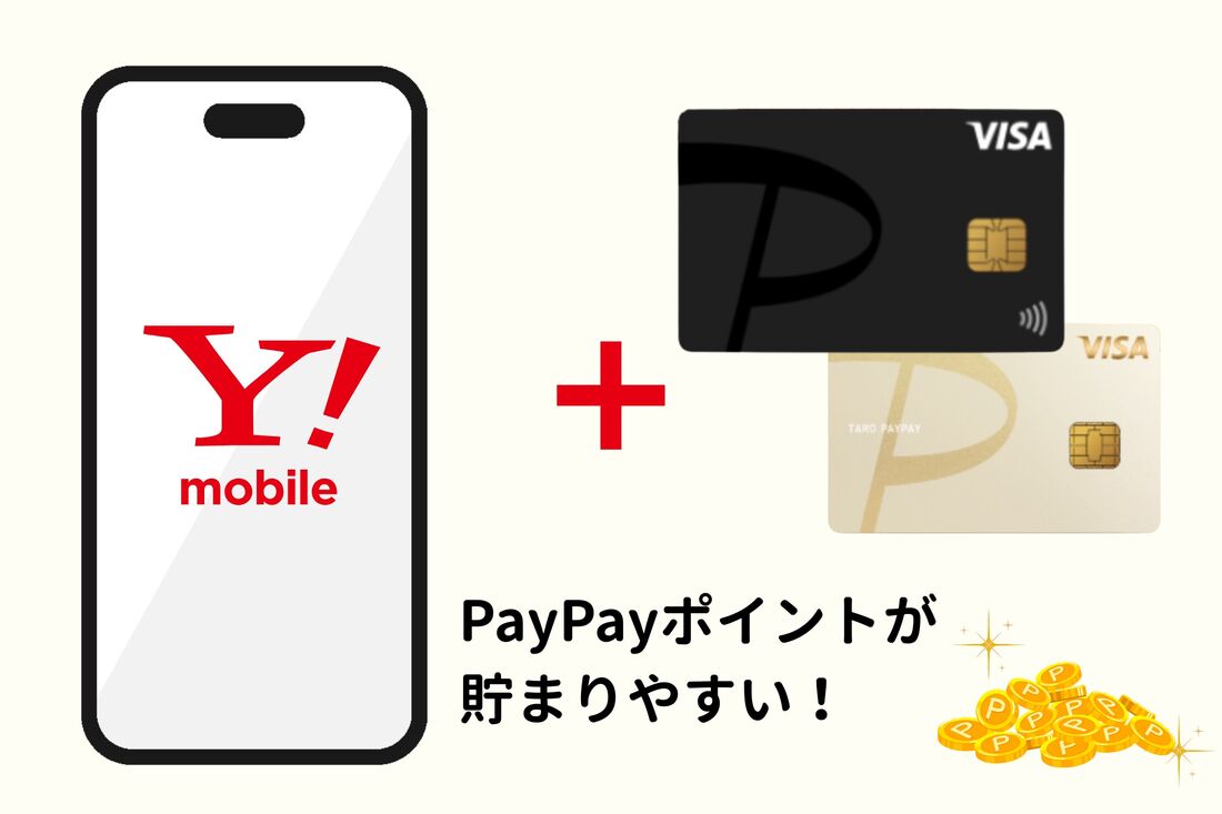 ワイモバイルとPayPayカードを一緒に使うとPayPayポイントが貯まりやすい