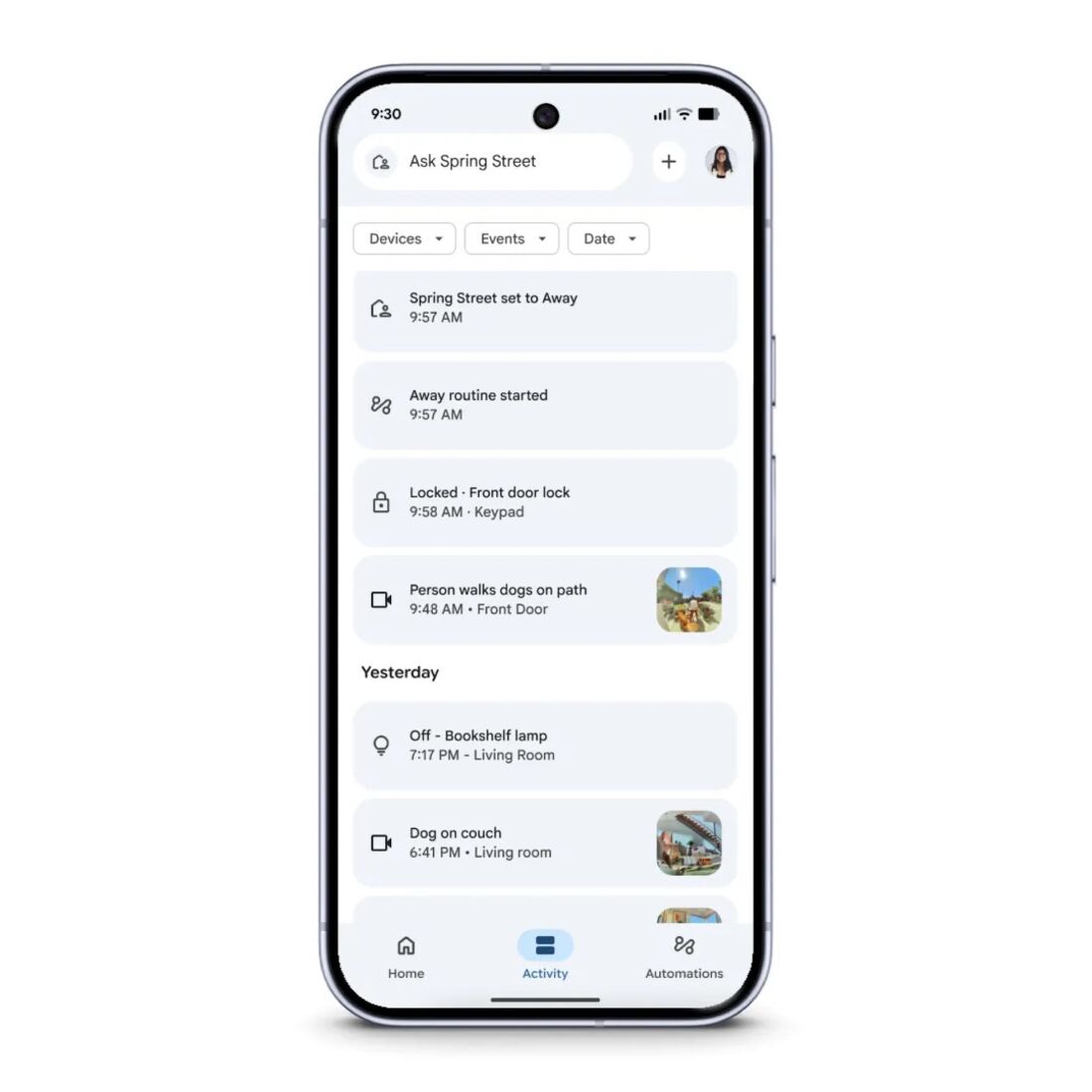 Google Homeアプリ　刷新