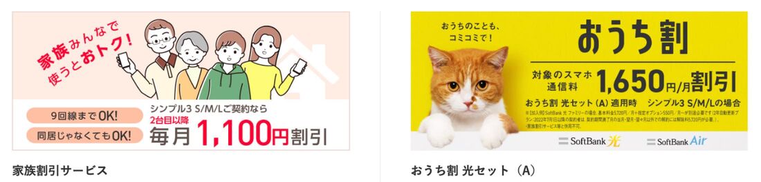 ワイモバイル割引