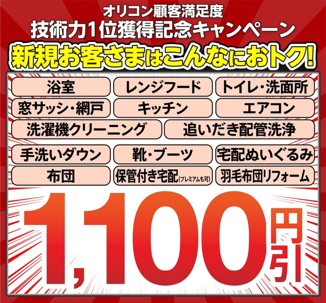 「新規お客様 大お試しキャンペーン」が開催中