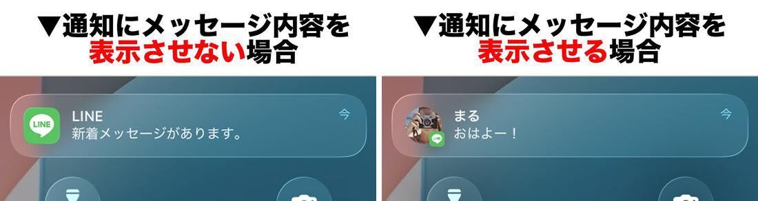 LINEの通知表示の「新着メッセージがあります」とは