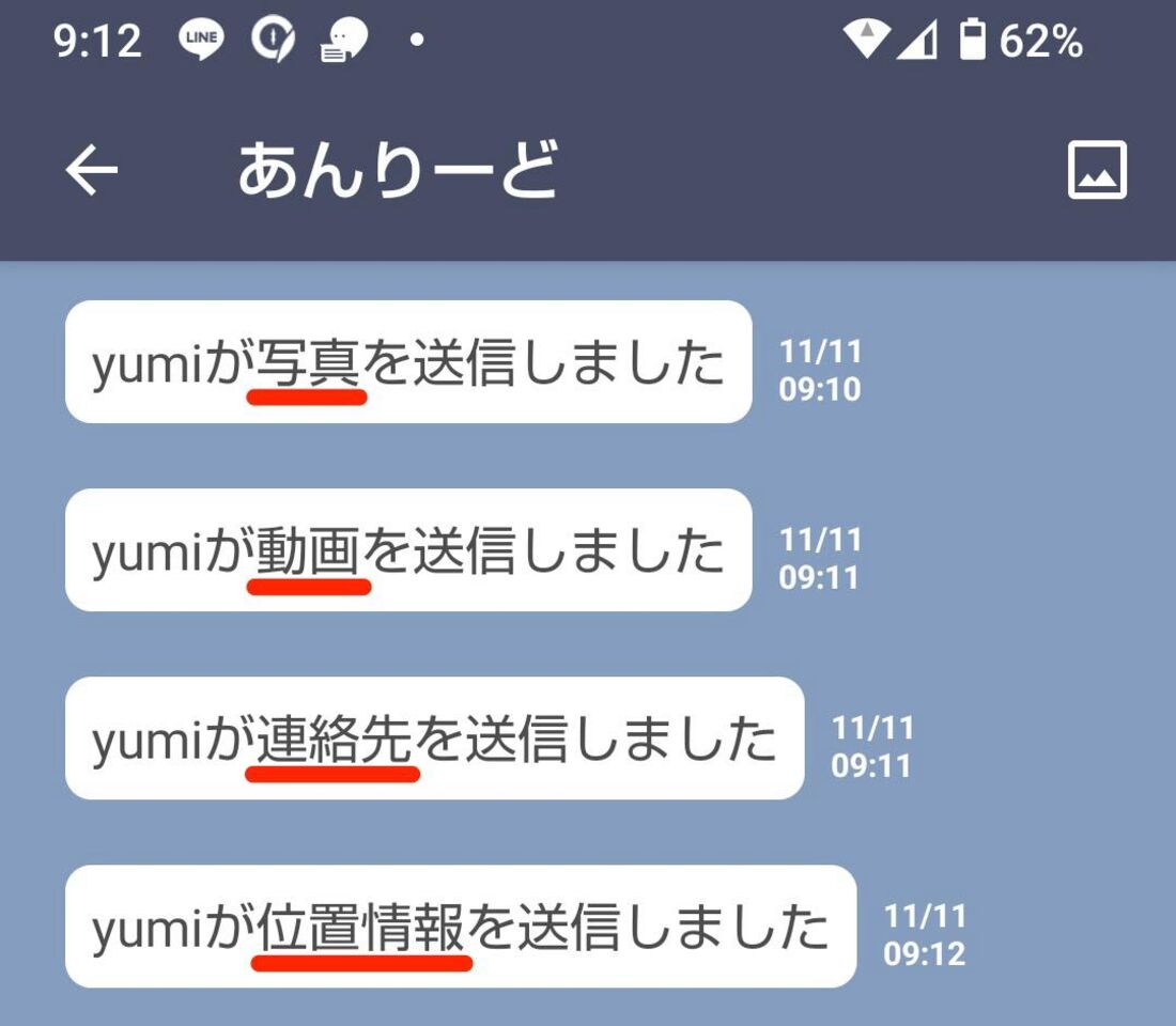基本的に写真や動画は表示できない
