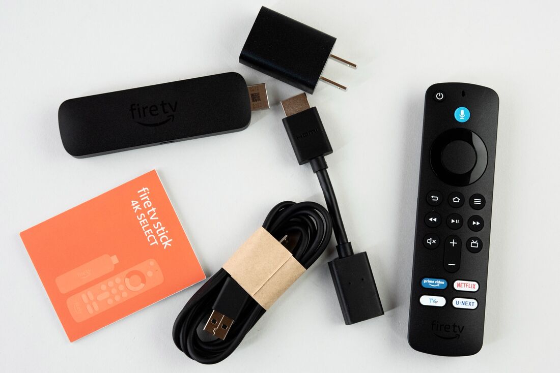 Amazon Fire TV Stick 4K Selectの内容物