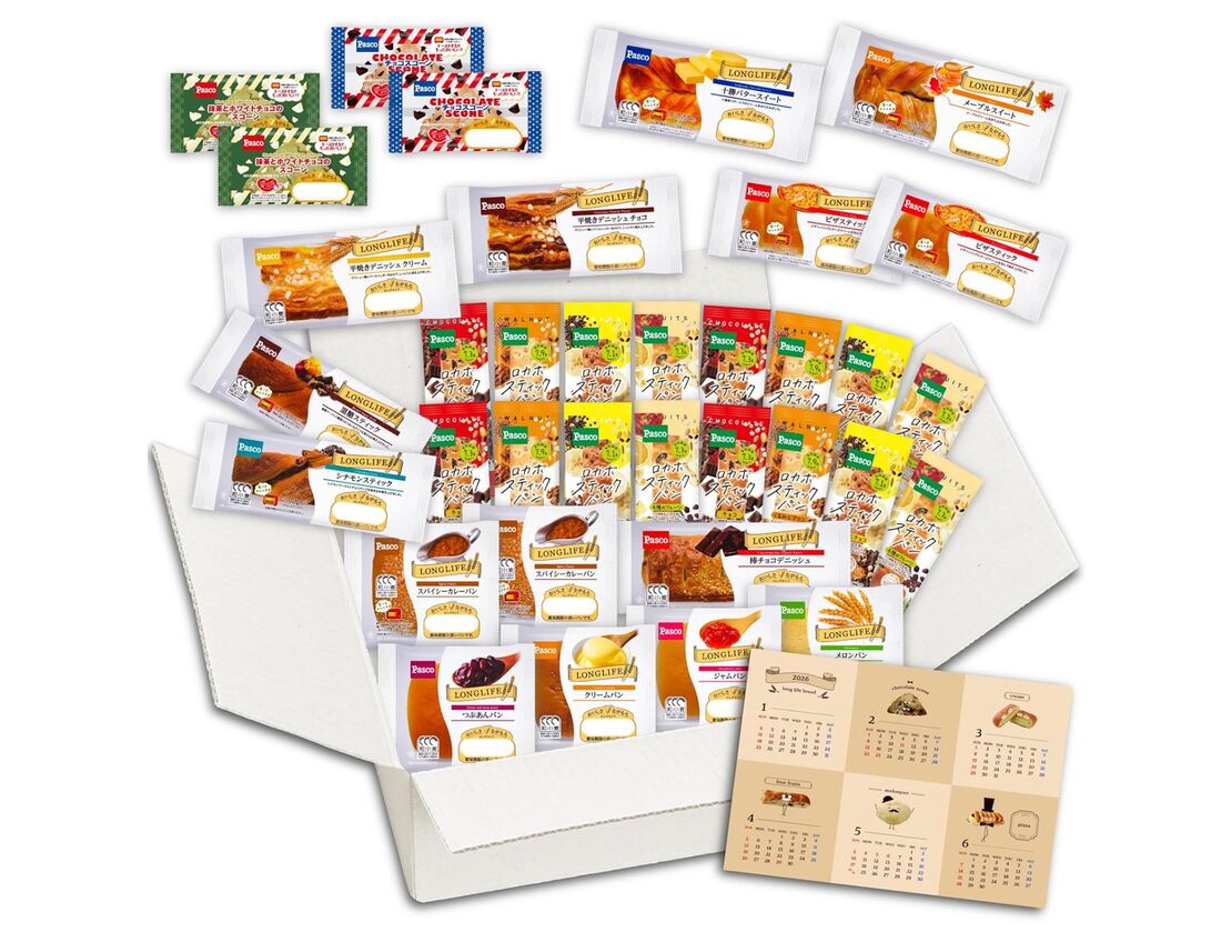 福袋 2026 食品 パン 詰め合わせ 19種23個 ロングライフパン Pasco