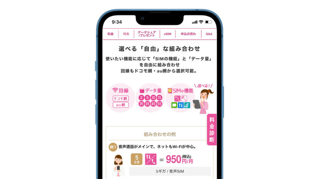 IIJmioギガプラン組み合わせ