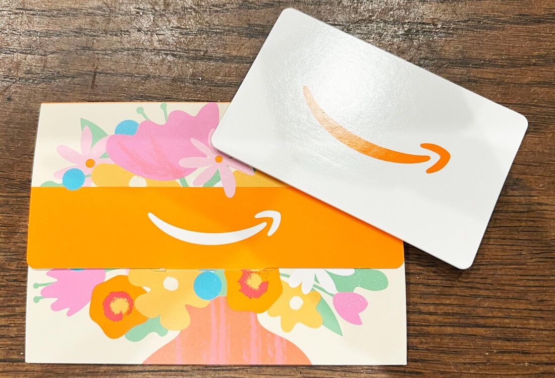 封筒タイプのAmazonギフトカード