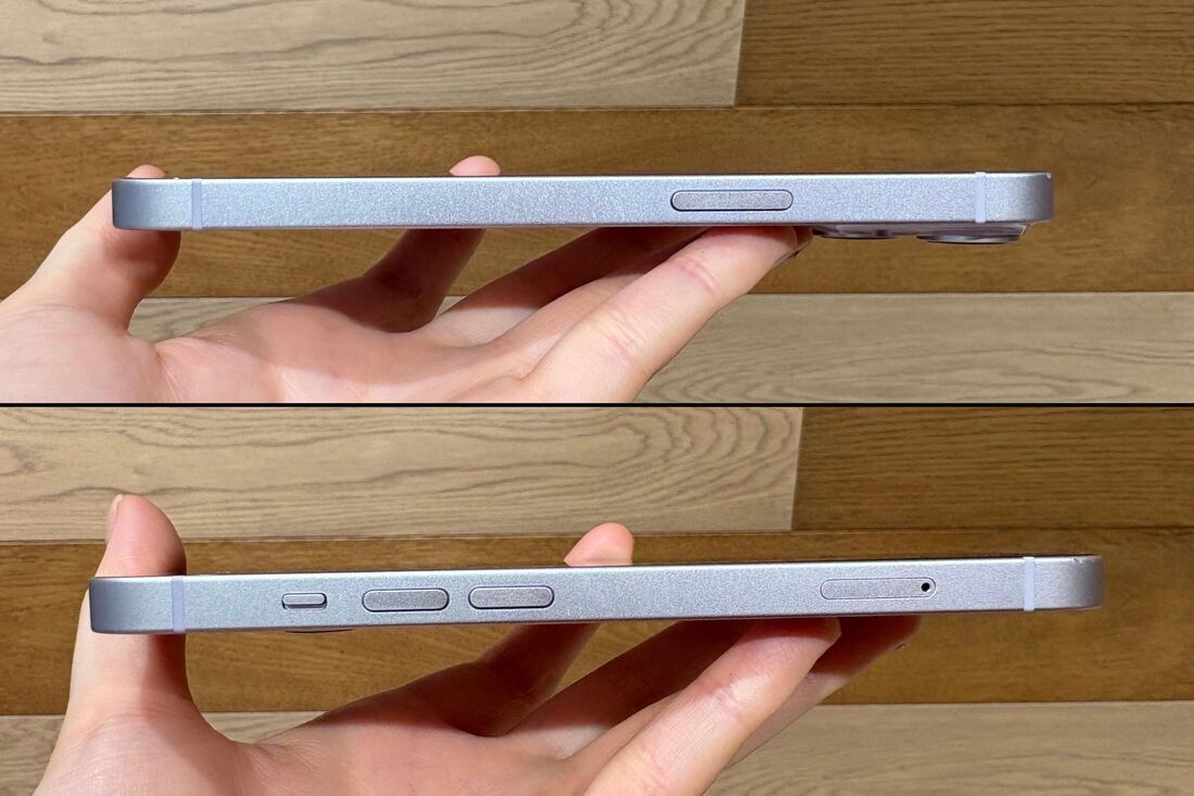 側面のサイドボタンや音量ボタンも問題なく押せる