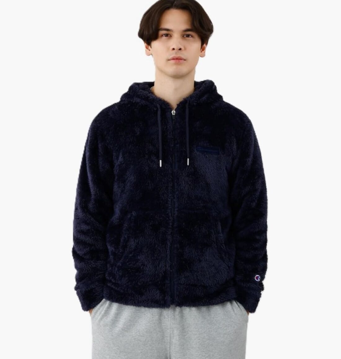 アウター 長袖 刺繍 スクリプトロゴ ジップフーデッドジャケット ベーシック C3-L615Z