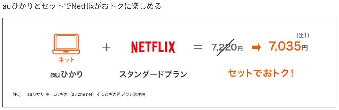 auひかり Netflixパック