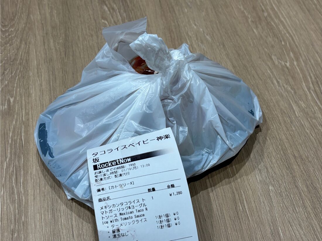 頼んだ料理が到着した