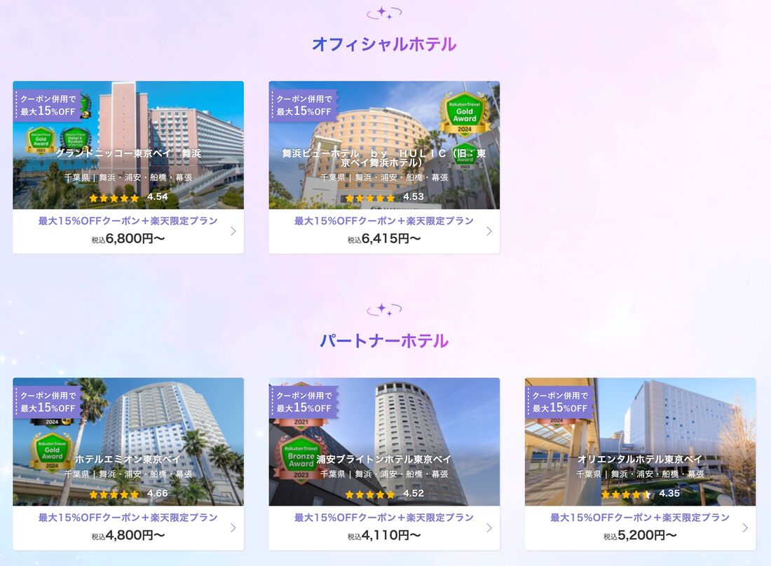 楽天限定プランの一例