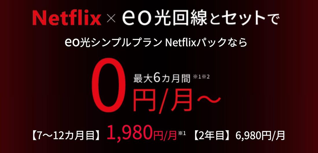 eo光の「eo光シンプルプラン Netflixパック」