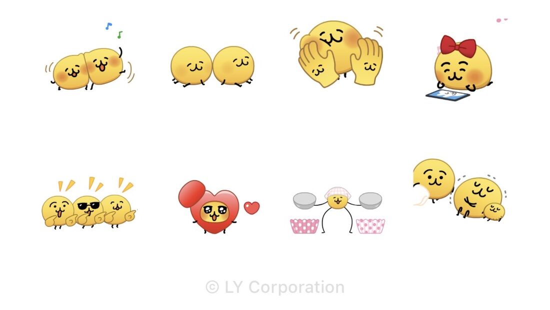 えもじの子（仮）なかよしスタンプ