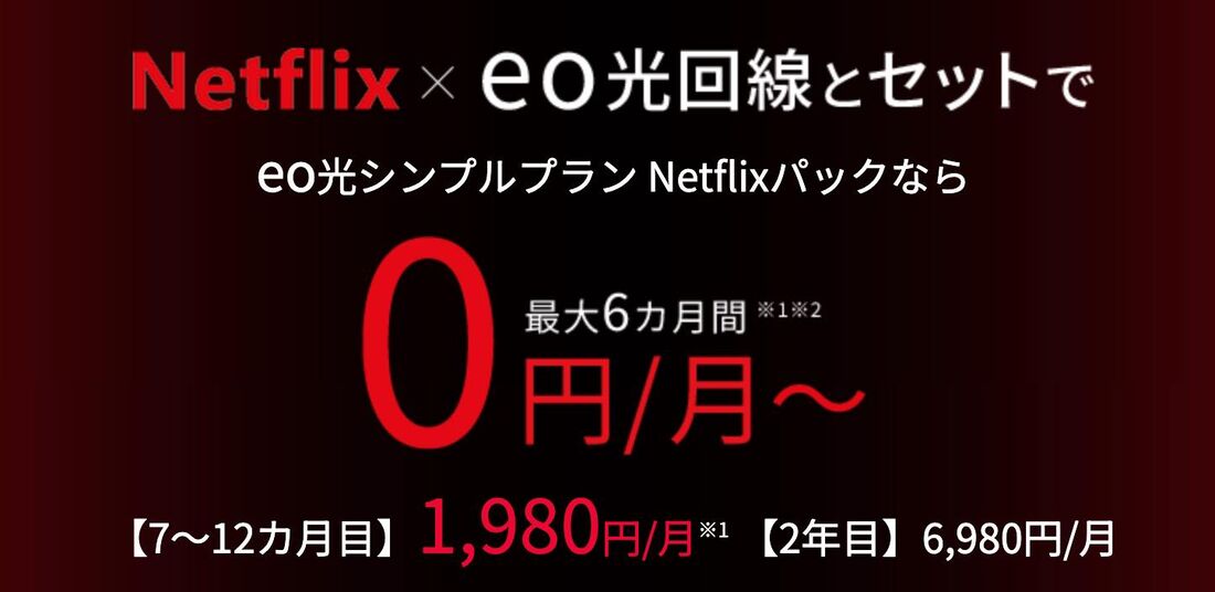 eo光の「eo光シンプルプラン Netflixパック」