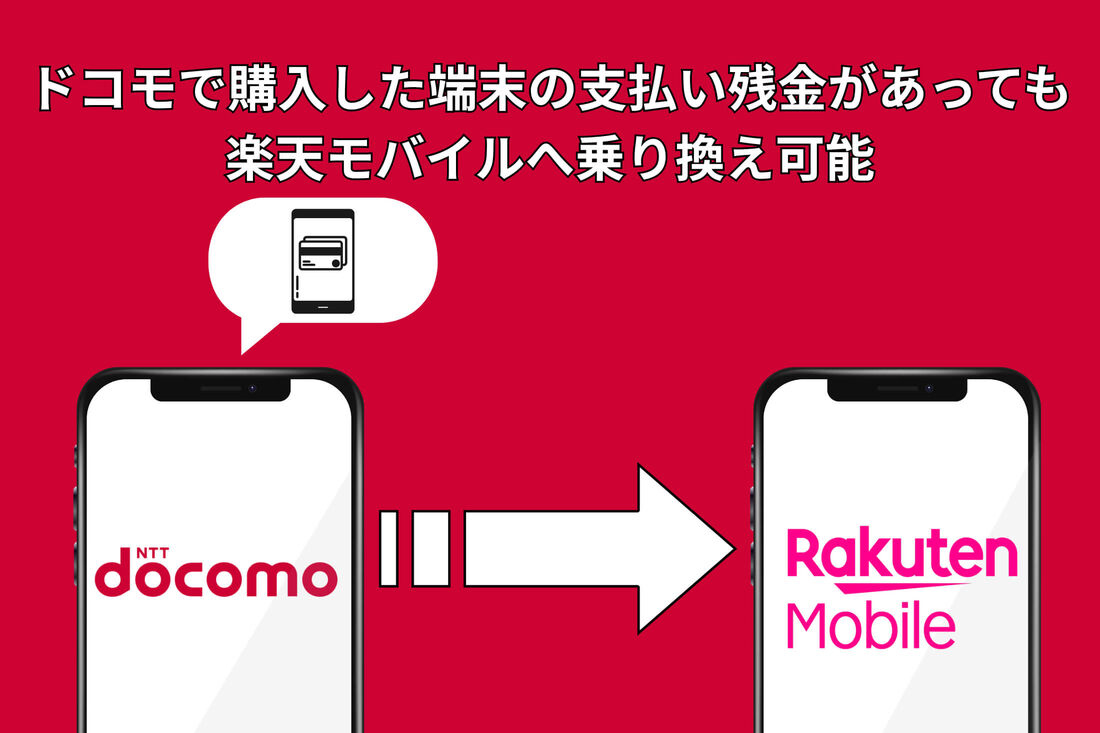 ドコモから楽天モバイル乗り換え