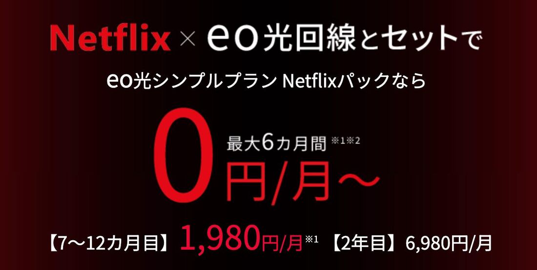 eo光の「eo光シンプルプラン Netflixパック」